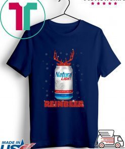 Natural Light Reinbeer Christmas T-Shirt
