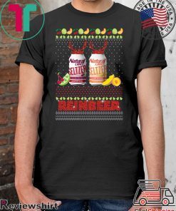Natural Light Seltzer Catalina Lime Mixer Aloha Beaches Reinbeer Ugly Christmas T-Shirt