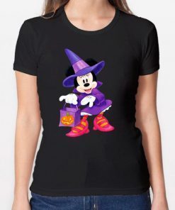 Nice Disney Halloween Minnie Mouse Trick or Treating shirt