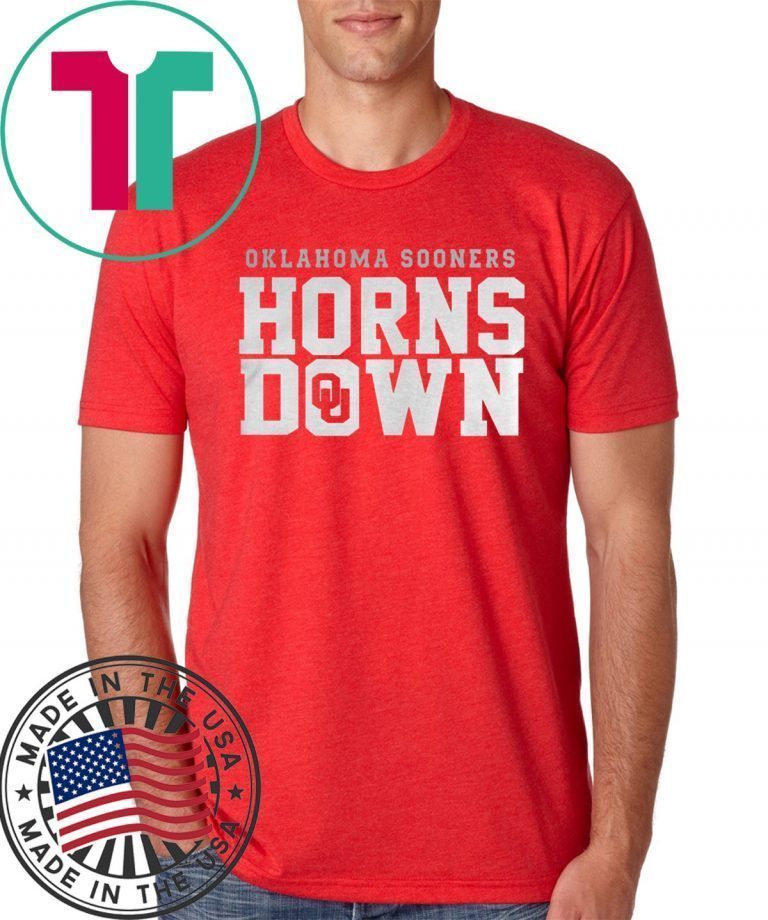 oklahoma horns down shirt