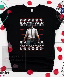 PUBG Winner Chicken Winner Dinner Christmas T-Shirt
