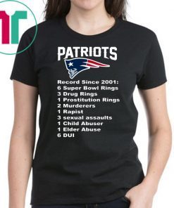 Patriots Record since 2001 shirt