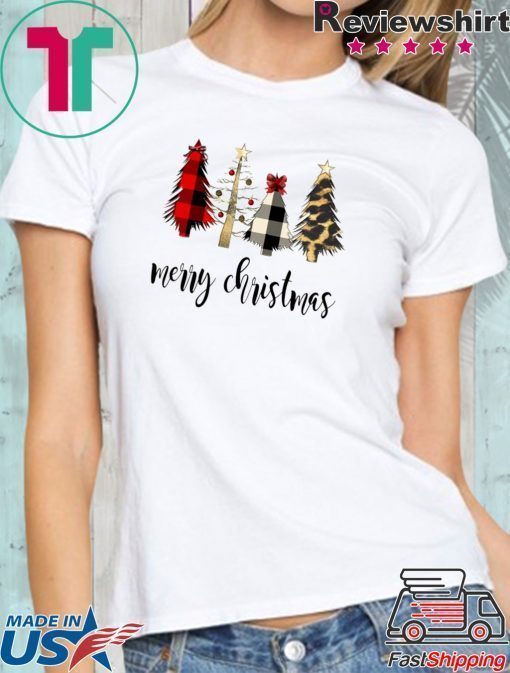 Plaid Christmas Trees T-Shirt