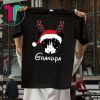Reindeer Mickey Grandpa Disney Castle Family Christmas T-Shirts