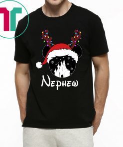 Reindeer Mickey Nephew Disney Castle Family Christmas Shirt