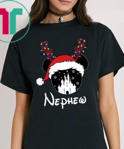 Reindeer Mickey Nephew Disney Castle Family Christmas Shirt