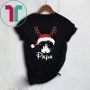 Reindeer Mickey Papa Disney Castle Family Christmas T-Shirt