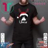 Reindeer Mickey Uncle Disney Castle Family Christmas T-Shirt