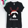 Reindeer Minnie Grandma Disney Castle Family Christmas Shirt