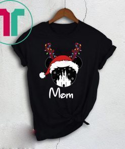 Reindeer Minnie Mom Disney Castle Family Christmas T-Shirt