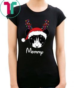 Reindeer Minnie Mommy Disney Castle Family Christmas Shirt