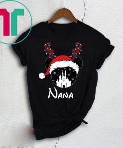 Reindeer Minnie Nana Disney Castle Family Christmas T-Shirt