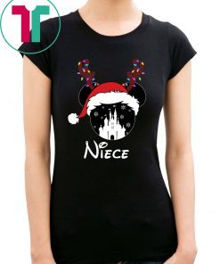 Reindeer Minnie Niece Disney Castle Family Christmas Shirt