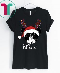 Reindeer Minnie Niece Disney Castle Family Christmas Shirt