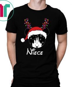 Reindeer Minnie Niece Disney Castle Family Christmas Shirt