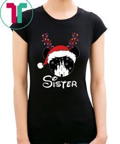 Reindeer Minnie Sister Disney Castle Family Christmas Shirt