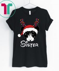Reindeer Minnie Sister Disney Castle Family Christmas Shirt