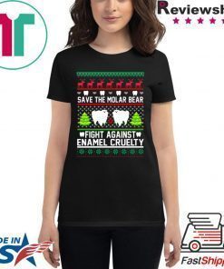 Save the Molar bear fight against Enamel Cruelty Christmas Shirt