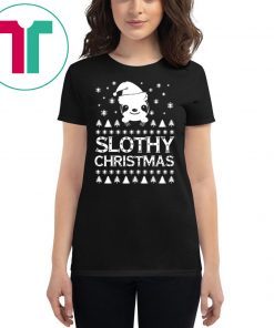 Slothy Christmas Ugly Tee Shirt