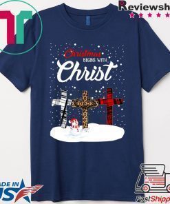 Snowman Christmas begins with Christmas Shirts