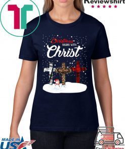 Snowman Christmas begins with Christmas Shirts