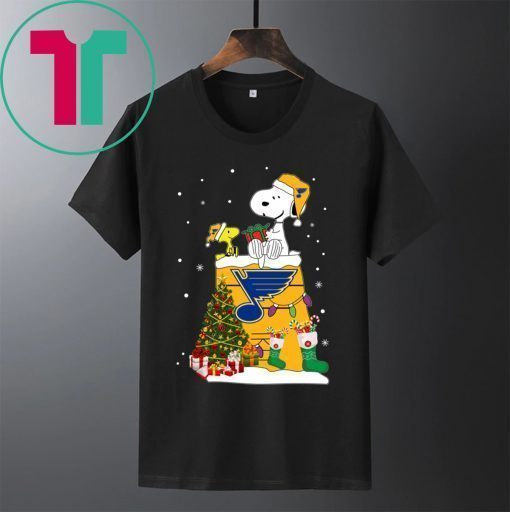 St Louis Blues Snoopy Woodstock Christmas Shirt