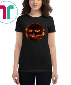 Sun 'smiles' like a Halloween pumpkin in NASA Shirt
