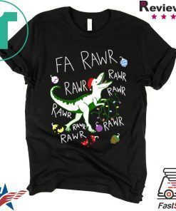 T-Rex Fa Rawr Rawr Rawr Christmas Shirt