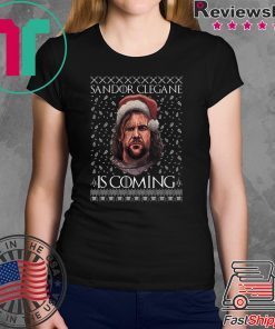 THE HOUND Game of Thrones Sandor Clegane Is Coming Ugly Christmas T-Shirt