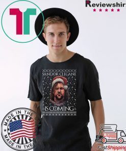 THE HOUND Game of Thrones Sandor Clegane Is Coming Ugly Christmas T-Shirt