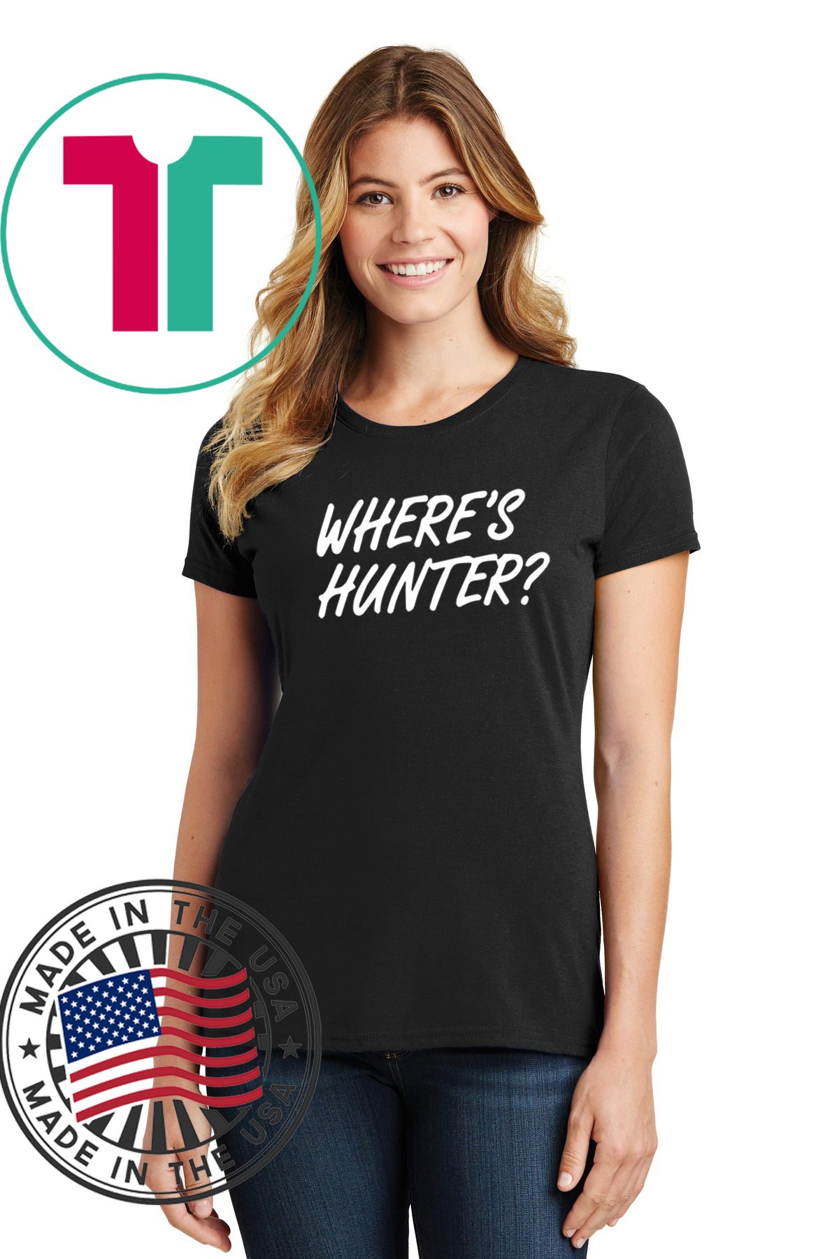 Trump merchandise for sale Where's Hunter T-Shirt - Reviewshirts Office
