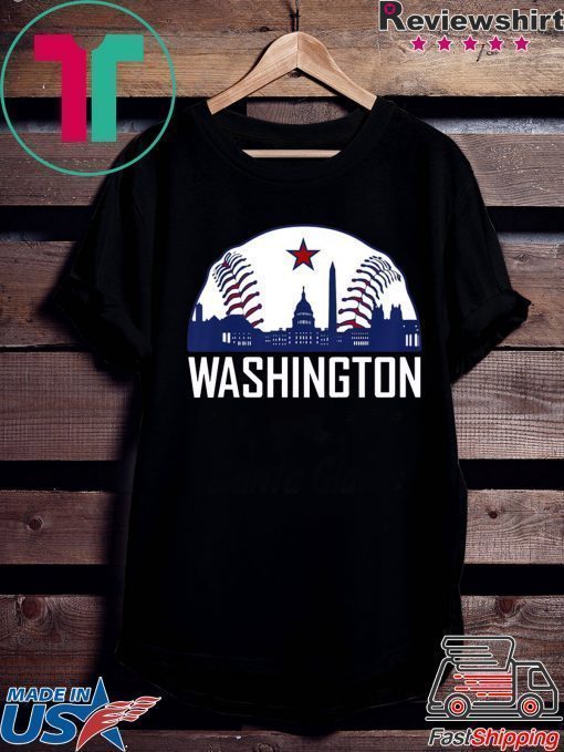 Washington DC Baseball Hometown Skyline National Vintage Shirt