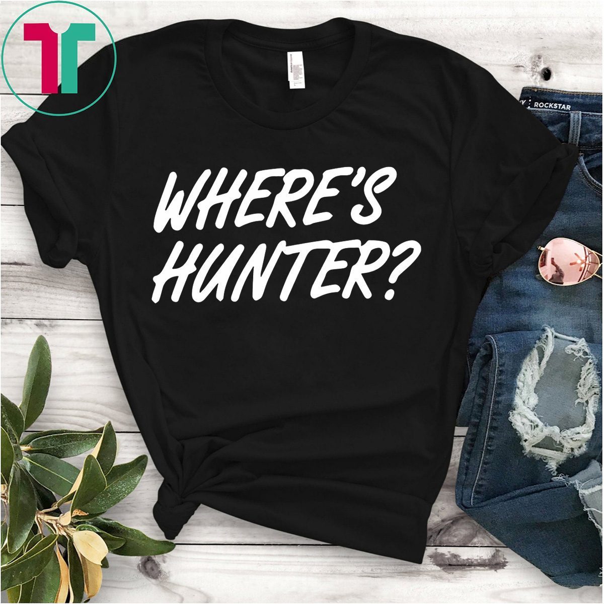 Where’s Hunter Tee Shirt - Reviewshirts Office