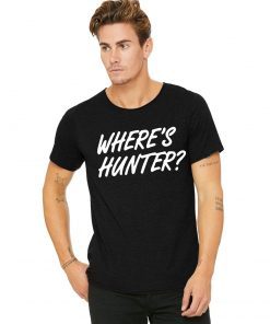 Where Hunter Shirt Font and Back