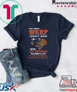 Wkrp-Turkey-Drop Funny Thanksgiving Fall Gift Men Women T-Shirt