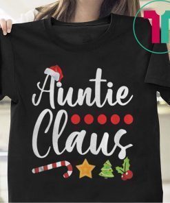 AUNTIE CLAUS SANTA HAT CHRISTMAS SHIRT
