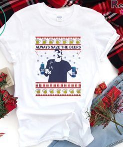 Always Save The Beers Bud Light Christmas Shirt
