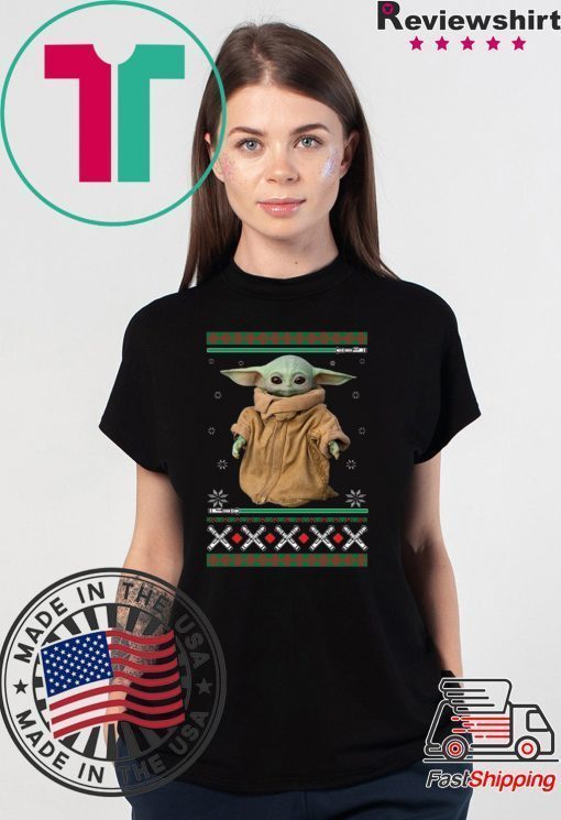 BABY YODA STAR WAR MANDALORIAN CHRISTMAS T-Shirt