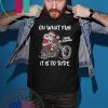 BIKER SANTA MOTORCYCLE MERRY CHRISTMAS OH WHAT FUN IT IS TO RIDE SHIRT