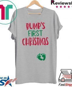 BUMPS FIRST CHRISTMAS MATERNITY SHIRT