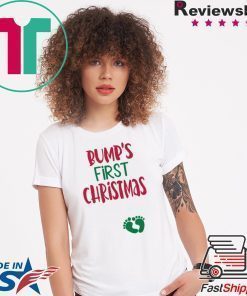 BUMPS FIRST CHRISTMAS MATERNITY SHIRT