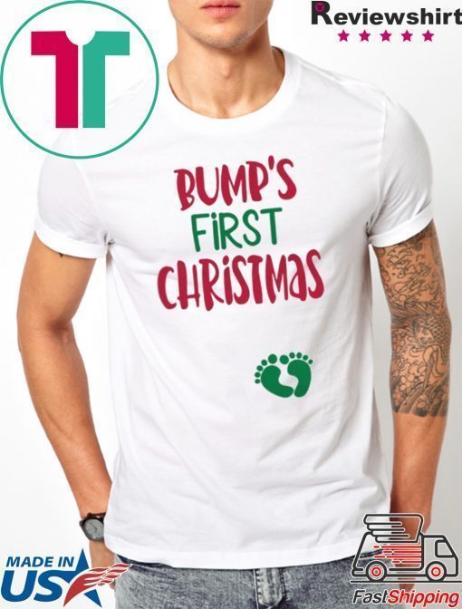 BUMPS FIRST CHRISTMAS MATERNITY SHIRT