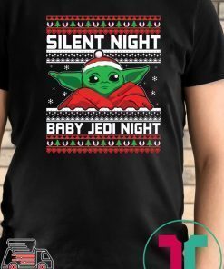 Baby Yoda Silent Night Baby Jedi Night Shirt