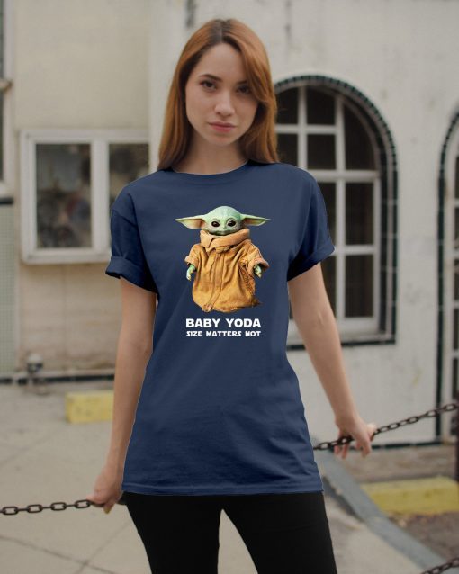 Baby Yoda Size matters not shirt Merry Christmas 2020