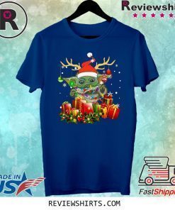 Baby Yoda Star Wars Christmas Santa Hat Shirt