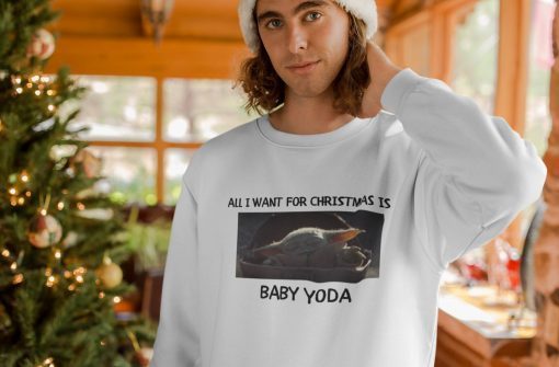 Baby Yoda Sweater Baby Yoda Using The Force Shirt