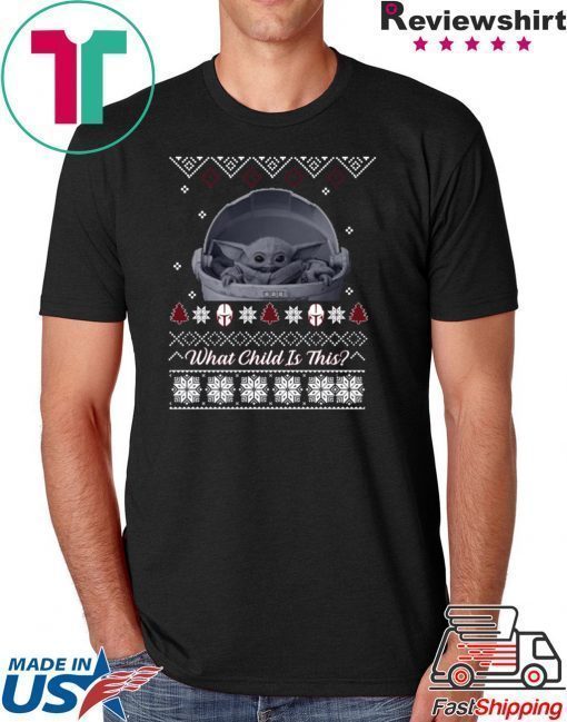 Baby Yoda The Mandalorian What Child is This Christmas Shirt