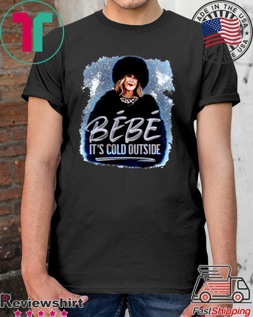 Bebe it’s cold outside moira rose shirt