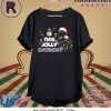 Black Cat Is This Jolly Enough Christmas Funny Shirt