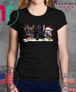 Boba fett darth vader and stormtroopers christmas shirt